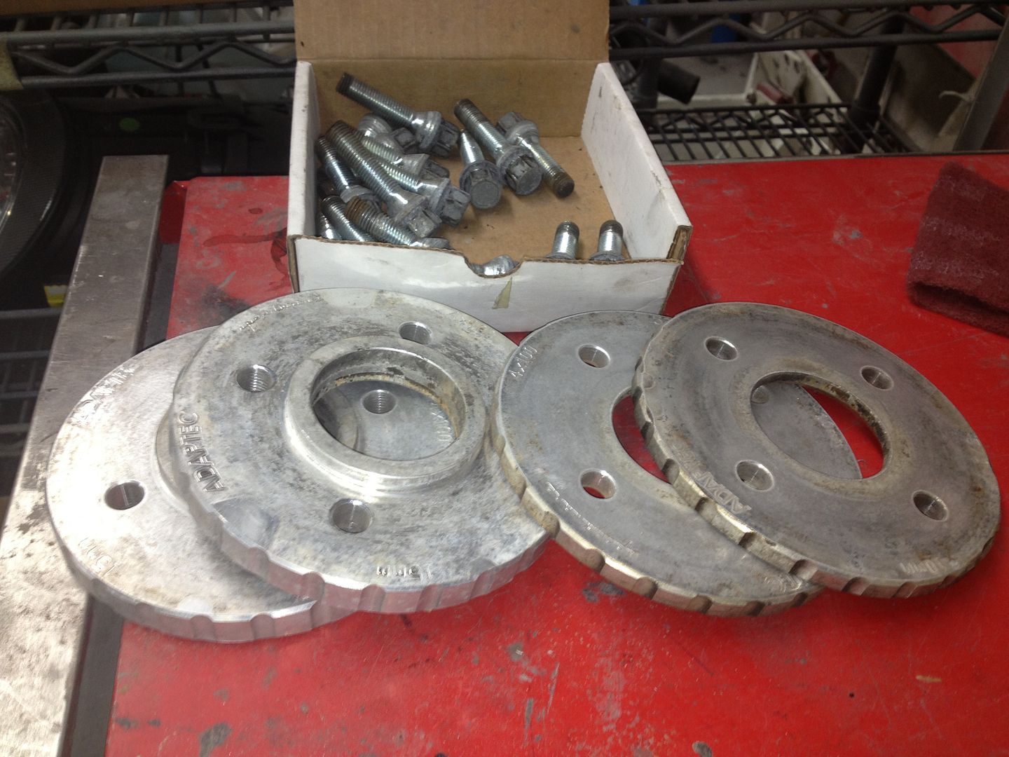 Adaptec Speedware 10mm and 15mm spacers 4x100. VW Vortex Volkswagen